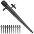25 Pcs Drip Irrigation Emitters, Adjustable Flow 0-20 GPH Irrigation Drippers with Stake, Full Circle Flow Sprinkler Head, Micro Sprinkler for Gar...
