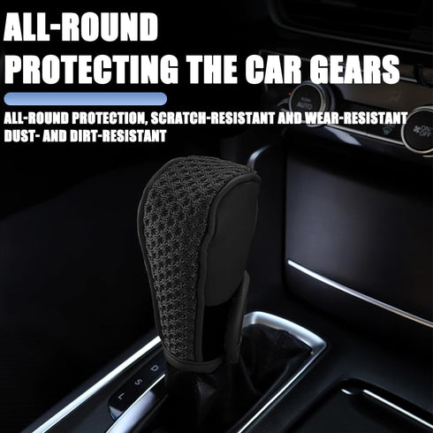 Car Gear Shifting Knob Cover, Anti-Slip Anti-Scratch Automotive Shift Knob Gear Handle Stick Protector Cover, Vehicle Interior Decoration Accessor...