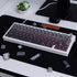 Grey Gradient Keycaps, Pbt Doubleshot Cherry Profile Keycaps, Side Printed Keycaps, Backlit Shine Through Keycaps,136 Keys Keycap Set for Mechanic...