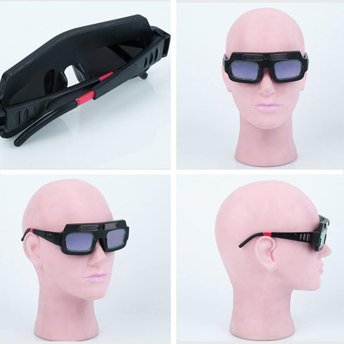 Welding Glasses Auto Darkening,Solar Powered Welding Goggles,Adjustable, Lightweight,Welder Goggle Anti-Flog Anti-Glare Protective Goggles...