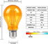 LED Edison Bulbs, 60 watt Light Bulbs Replacement 6W 2000K E26 A19 Amber Soft Light Bulbs Warm Light Bulb for Bedroom, Healthy Sleep, Baby Nursery...