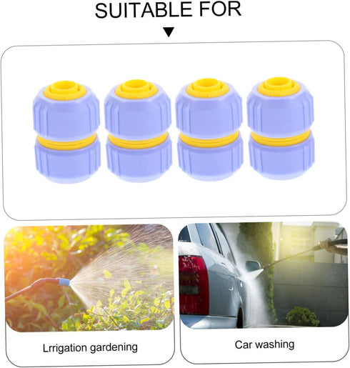 4pcs Barb Hose Fittings Garden Quick Connect Irrigations Thread Fittings Zero g Hose Caps and Plugs G Zero Zero-g 1/2 Inch Hose Repair Garden Kit ...