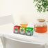 NiHome Magnetic Three-Compartment Acrylic Tea Bag Organizer, Versatile Storage Solution for Tea Bags and Small Items, Durable Sleek Design with Co...