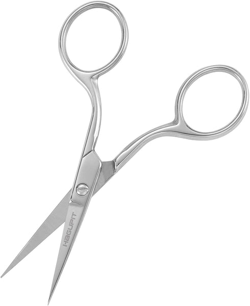 HAGUPIT Small Precision Embroidery Scissors, 4" Forged Stainless Steel Sharp Pointed Tip Detail Shears for DIY Craft Thread Cutting, Needlework Ya...