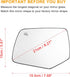 X AUTOHAUX Car Left Rearview Heated Side Mirror Glass for Ford Escape 2008 2009 8L8Z17K707G Replacement Heated Mirror Glass with Backing Holder...