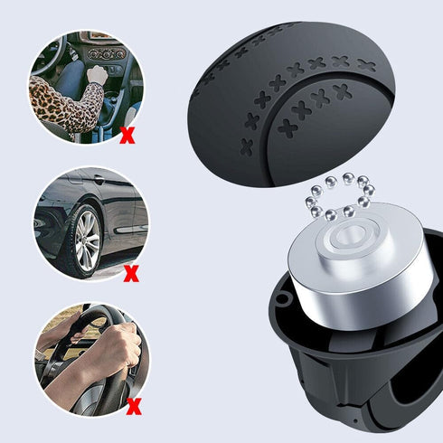 Mtsooning Steering Wheel Knob Steering Silicone Power Handle Anti-Slip Boat Steering Wheel Knob Replacement for Car Tractor Trucks Boat Mowers For...
