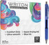 Writon Retractable Gel Pens, Comfort Grip, 0.7mm Fine Point, Blue Ink, 12 Pack...