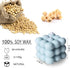 Bubble Candle Soy Wax Scented Cube Candle for Home Decor - Freesia and Bluebell Fragrance (White Blue)...