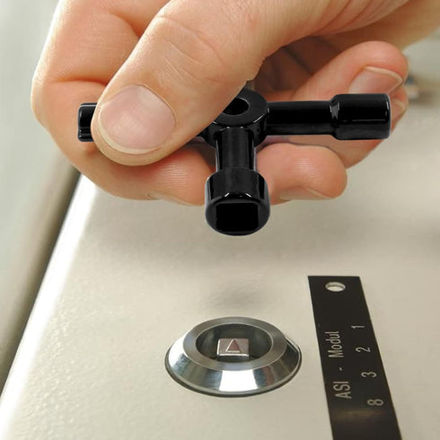3Pcs 4-Way Multi-Functional Utilities Key Electric Cabinet Keys Triangle Square Wrench for Elevator, Water Meter Valve, Train Electrical Control C...