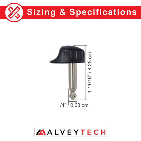 AlveyTech Stereo Plug Style Key with Round Knob Head for Pride & Go-Go Scooter - Replacement for GOGO, Pride, Merits, Golden, & Drive Mobility Sco...