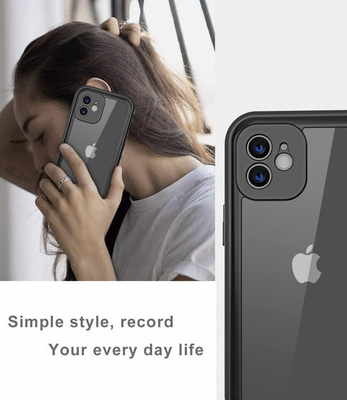 Design for iPhone 12 Waterproof Case, Full Body Shockproof Case for iPhone 12 Case with Screen Protector, Dust Proof Phone Case Cover for iPhone 1...