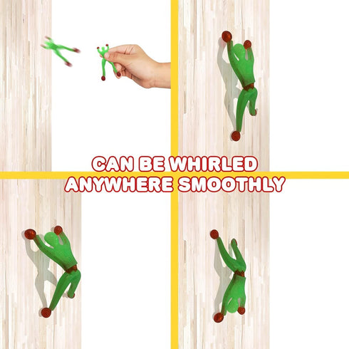 ArtCreativity Sticky Wall Climbers, 24PCS Mountain Climber Figures, Stretchy Sticky Toys for Kids, Anxiety Relief Toys, Party Favors for Kids, Gre...