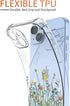 Phone Case for Galaxy Note 20 5G Case, Samsung Note 20 SM-N981U Case, Clear Case Flower Garden Patterns Protective Phone Cover for Samsung Galaxy ...