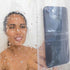 Fangkun iPad Mount Clear Shower Curtain Liner - 4 Touch-sensative Pockets - Bath/Shower Organizer - Bathroom Storage Bag 32 x 72 inches...