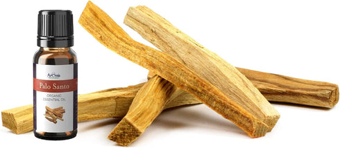 ArOmis Organic Palo Santo Essential Oil - 100% Pure Therapeutic Grade 10ml (.34 Fl Oz) - Undiluted, Premium, Oils for Aromatherapy Diffuser...
