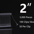 5000 Pcs Standard Tagging Gun Fasteners 2 inch, not jam The Tagging Gun, Clothing Tag Barbs Attachments for All Standard Price Tag Gun...
