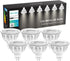 MR16 LED Bulb 6Pack,12V 5W(50W Halogen Replacement),2700K Warm White,GU5.3 Bi-Pin Base, Non-Dimmable MR16 LED Spot Light Bulbs for Indoor Outdoor ...
