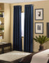 Curtainworks Cameron Grommet Curtain Panel, 50 by 84", Navy...