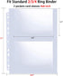 30 Pack 120 Pockets 4x6 Recipe Card Sleeves,3 Ring Binder Recipe Card Protector Pages,Double Sided 2 Pocket Refill Sheets for Recipe Book, 8.5x11 ...