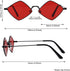 Retro Diamond Shape Sunglasses for Men & Women, Metal Quadrilateral Frame Shades UV Protection Film Sun Glasses...