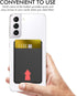 AHASTYLE Phone Credit Card Holder Stick On, Slim Phone Wallet Strong Adhesive Silicone Card Pouch Sleeve Compatible with iPhone/Android/Samsung Ga...