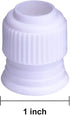 Shappy 30 Pieces Coupler Piping Bag Plastic Standard Couplers Cake Decorating Pipe Tip for Frosting Icing Nozzles (1.2 x 1 Inch)...