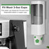 Cup Dispenser, Pull Type Water Cooler Cup Holder Fit 3oz-5oz Small Cups, Wall Mount Bathroom Disposable Mouthwash Cups Dispenser with Paste for Ho...