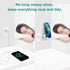 HomeMount Hands Free Wall Mount Phone Holder with Adhesive Strip for Bedroom Living Room Kitchen Compatible with All Phone or Mini ipad White......