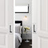 Ravinte 1 Pack Brushed Nickel Sliding Closet Door Handles Silver Flush Pulls 4.72in Length Recessed Finger Pulls for Sliding Barn Door Sqaure Cabi...