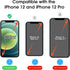 amFilm OneTouch Glass Screen Protector for iPhone 12 6.1"/ iPhone 12 Pro 6.1" with Easy Installation Kit, Tempered Glass, 2 Pack......