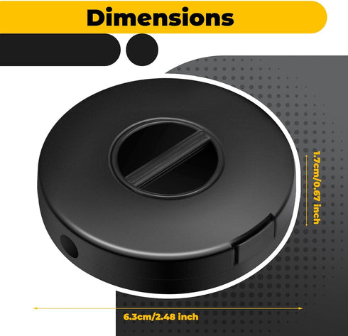 9 Pcs Charging Cord Organizer Black Portable Charger Cord Holder Round Storage Cable Winder Retractable Cable Management Flexible USB Cable Reel f...