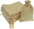 20Pcs Drawstring Burlap Bags, Jute Sacks Jewelry Candy Pouch Christmas Wedding Party Favor Gift Bags (Flaxen, 2.7 x 3.5)...