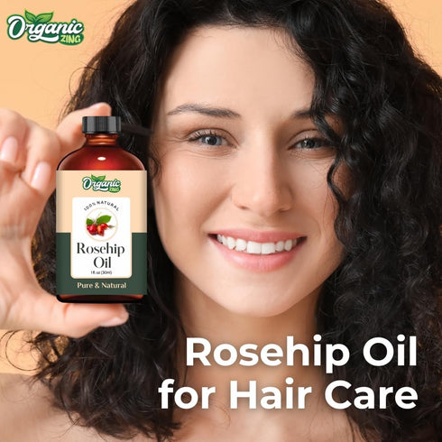Rosehip seed (Rosa rubiginosa) Oil Cold Pressed Pure & Natural for Skin care, Hair Care, Massage - 30ml/1.01fl oz...