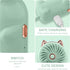 QearFun Handheld Fan Portable, Mini Hand Held Fan with USB Rechargeable Battery, 3 Speed Personal Desk Table Fan with Base, 8-12 Hours Operated Sm...