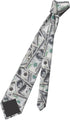 American Money Mens Tie Money Us 100 Hundred Dollar Bill Necktie,Fun Print Woven Slim Neck Ties for Men...