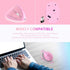 Ergonomic Mouse,Rechargeable Small Vertical Mouse with 6 Buttons Adjustable 800/1200/1600 DPI Pink Wireless Mouse for Laptop Desktop PC Mac...