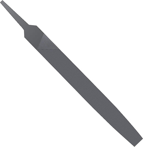 6-inch Flat Medium Cut File Double Cut Teeth High Carbon Steel Hand File Single Cut Hardened without Handle Ideal for Wood, Metal, Plastic...