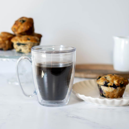 Tervis Clear & Colorful Tabletop Made in USA Double Walled Insulated Tumbler Travel Cup Keeps Drinks Cold & Hot, 16oz Mug, Blue Moon...