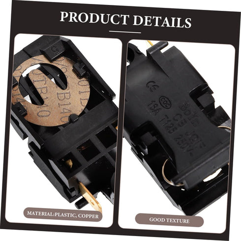 10pcs Electric Kettle Switch Thermostat Temperature Control for Electric Kettle Temperature for Electric Kettle Control Thermal For Oven Copper He...