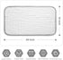 MUKIN Baby Burp Cloths Sets for Unisex Newborn Burping Clothes 6 Pack Bibs Rags for Boys and Girls (Grey)...