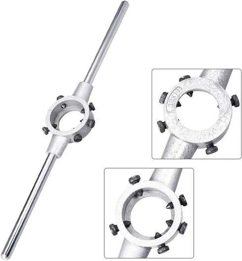 uxcell Die Stock Handle Wrench Holder for Metric M12-M14 / 24mm-38mm OD Round Die...