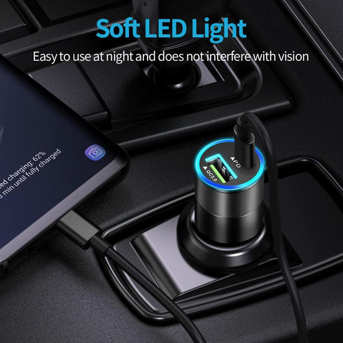 USB C Fast Charger Kit for Google Pixel 9/9 Pro XL/8/8 Pro/7/7 Pro/6a/6 Pro/6/5a/4, Samsung Galaxy S24, Looptimo 30W PD&QC 3.0 Car Charging Adapte...