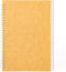 DSTELIN 9 inch x 6 inch, 100GSM, Blank Spiral Notebook, 1-Pack, Soft Cover, Sketch book, 160 Pages / 80 Sheets, (Brown)...
