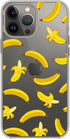Blingy's for iPhone 13 Pro Case (6.1 inch), Fun Banana Style Cute Cartoon Pattern Tropical Fruits Design Transparent Soft TPU Protective Clear Cas...