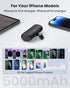 SOARAISE Small Portable Charger with Built-in USB Connector, 5000mAh Ultra-Compact Power Bank Mini External Battery Pack for iPhone 14/Pro/Pro Max...