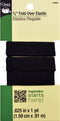 Dritz Fold-Over Elastic, 5/8-Inch x 7-Yards, Black...