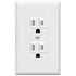 ENERLITES Duplex Outlets and Wall Plates Bundle, Tamper-Resistant Electrical Receptacle, 15A 125V, Self-Grounding, 2-Pole, UL Listed, 61580-TR-WWP...