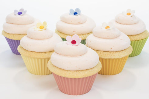 Silicone Baking Cups / 13 Reusable Nonstick Cupcake Liners/Premium Muffin Molds - Stand Alone Cupcake Holders - No BPA - Gift Set - 6 Designer Col...
