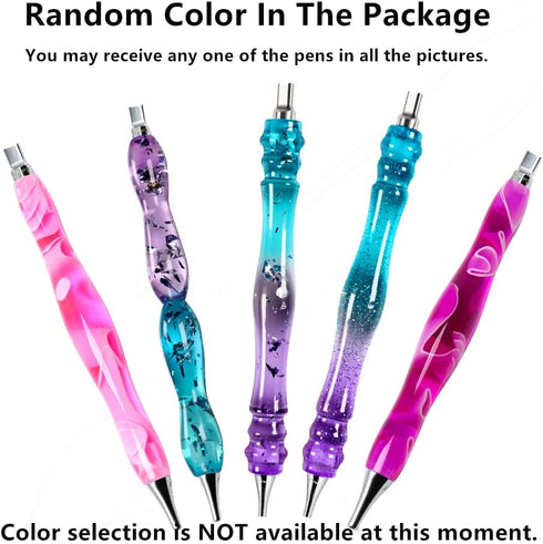 Resin Diamond Painting Pen with Stainless Steel Tips,CATEARED Handturned Drill Pen with Forever Placers Diamond Art Accessories and Tools Rhinesto...