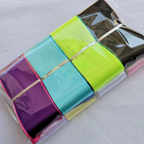Chenkou Craft Solid Satin Ribbon Ribbons Assorted 40 Yards 2" (50mm) Christmas Craft Bow Party Decoration Packing Ribbons (Mix, 2"(50mm))...